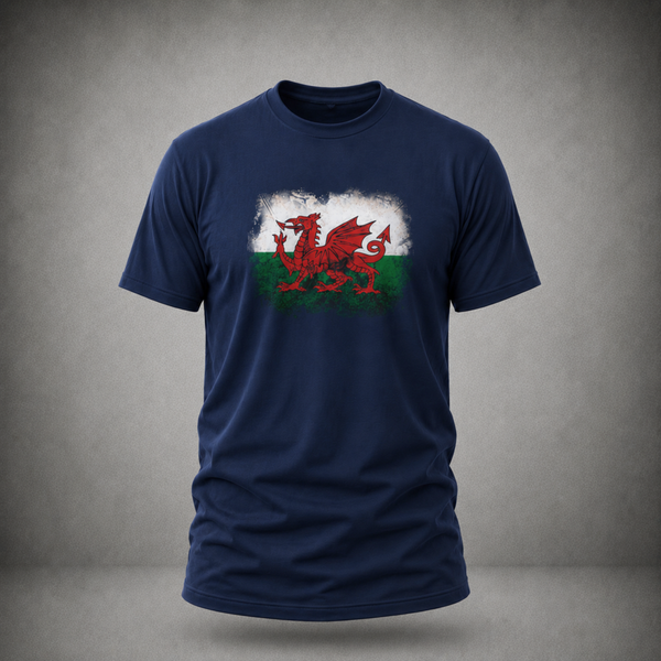 DDRAIG GOCH DISTRESSED | T-SHIRT